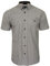 Xact Chemise à Carreaux Vichy à Manches Courtes pour Hommes, col boutonné, Coupe régulière (Black/White) S