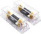 RED WOLF 2 Stück 150 A ANL Sicherungshalter Auto kfz Sicherung Audio Stereo ANL Fuse 150A 0/2/4 Gauge 150 Amp