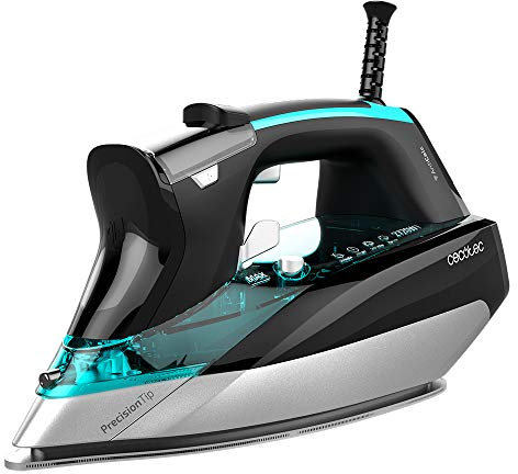 Cecotec Plancha Ropa Vapor Fast-Furious 5050 X-Treme. 2700W, Vapor 55 g/min, Golpe de vapor 200 g/min, Suela Turbo Slide, Modo ECO, Antical, Sistema de seguridad, Antigoteo