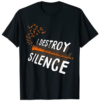 lustige Klarinette Flöte Instrument Retro Klarinette T-Shirt