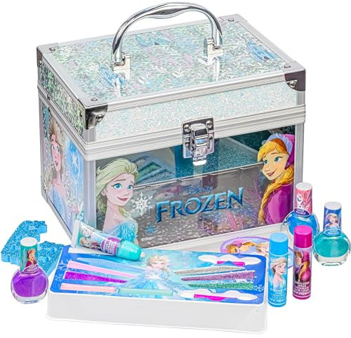 Disney Frozen Kinderschminke Set | Mädchen Make-up Set mit Lipgloss, Nagellack und mehr | Geburtstagsgeschenk für Kinder ab 3 Jahren von Townley Girl