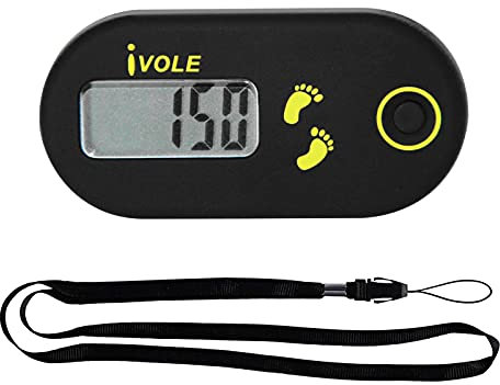 aniceday Walking Pedometer Step Counter Accurate Walking Steps Counter Walking Distance Counter Pocket Step Tracker Devices Pedometers With Clip And Strap For Men Women Sports Accessories