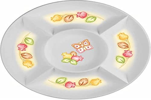 THUN - Antipastiera Grace - Linea Grace, Home Is Where Your Family Is - Cucina, per la Tavola - Porcellana - Ø 24,3 x 2,4 cm