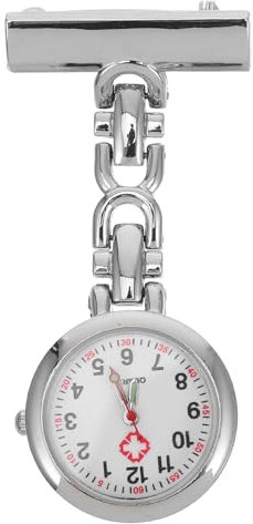 Pflege Taschenuhr Clip-uhr Hängende Uhr Anstecknadel Für Männer Pflegeuhr Brosche Uhr Taschenuhr Wanduhr Taschenuhr Beiläufig Mann Weiß Quarzuhren