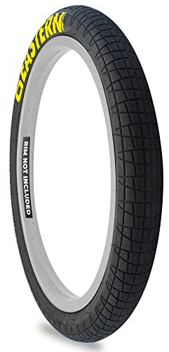 Eastern Throttle Serie 20 x 2,4, 2,3, 2,2 Zoll Reifen (Schwarz & Gelb & Weiß) für BMX, Kinderfahrräder & Klappräder entworfen. (Schwarz & Gelb, 20 x 2.2)