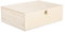 Plain Wooden Storage Box With Hinged Lid Front Clasp DIY Craft Crate Treasure Chest Jewellery Box (Small)