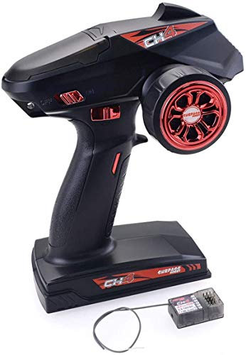 Fasizi 2.4G RC Car Controller Trasmettitore radiocomando Digitale a 4 canali con Ricevitore per Telecomando RC Car Boat