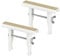 siwitec Universal-Heizkörperkonsole 150 x 32 x 1,25 mm im 2er-Set, vormontiert, weiß, Heizkörperkonsole