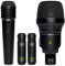Drum Mikrofon Set BEATKIT mit 4 XLR Mikrofonen Kondensator inkl. 1x Kick Drum Mikro 1x Snare Mikro & 2X Overheads | Perfekt für Live Bühnen & Studio Aufnahmen | Inkludiert Mikrofone & Zubehör