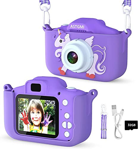 Kinder Kamera, 2.0”Display Digitalkamera ,Geschenke für 3 4 5 6 8 7 9 10 11 12Jahre Jungen und mädchen, 1080P HD Anti-Drop Fotoapparat Kinder für Geburtstagsgeschenk Weihnachten Spielzeug