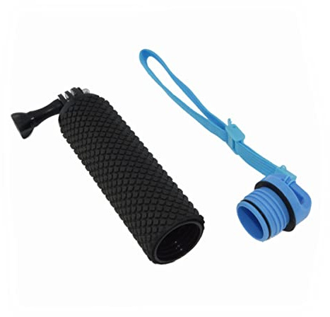 HONMEET Perche à Selfie Flottante pour Caméra Action avec Poignée Silicone Et Sangle Réglable Étanche Bleu