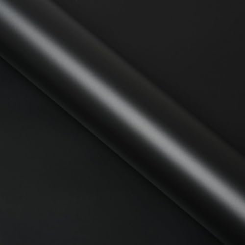 DIMEXACT - Covering Noir Satin Profond pour Toutes Surfaces - Haute Finition - 152 cm x 1 m - en Rouleau