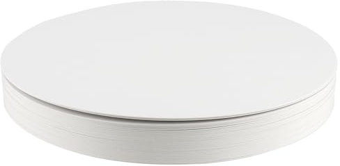 ZEONHEI 25 Stück 25 cm Cake Board Rund Weiß, 1mm Stabil Tortenplatte Cakeboard, Tortenunterlage Pappe Torten Unterplatten Cake Drum für Präsentation von Kuchen