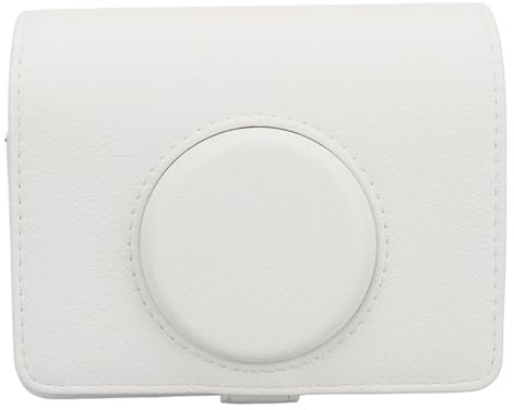 Protective Case for Fujifilm Instax Mini EVO Camera,Premium Leather Bag Cover with Removable Adjustable Strap,Instant Camera Case for Mini EVO (White)