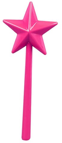 Feen-Salzstreuer, 3-Loch-Sternstab-Salzstreuer, Prinzessinnen-Stab, Salz- und Pfefferstreuer für die Küche und Zuhause(Rosa)