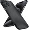 X-level für iPhone 15 Pro Max Hülle, 0,5 mm Ultra Dünn und Leicht Handyhülle Carbon Textur Aramidfaser Drucken Kratzfeste Schutzhülle Kameraschutz Hard Case - Schwarz