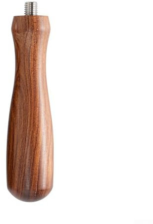 Zoegneer Massivholz Bodenloser Griff Kaffeemaschine Modifikation Griff Massives Walnussholz für M10 Siebträger (B)