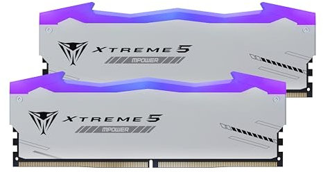 Patriot Viper Xtreme 5 MPOWER DDR5 RGB RAM 32GB (2X16GB) 6400MT/s CL32 UDIMM Desktop Gaming Memory Kit - PVXR532G64C32KM