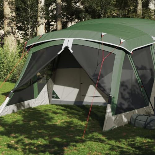 Juroupi Campingzelt mit Vorzelt 4 Personen Camping Zelt Camping Tent Camping ZubehöR Zelt Grün Wasserdicht