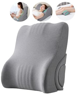 LYXBOFC Multifunktional keilkissen Bett,lesekissen für Bett,Venenkissen zum Beine hochlagern,für Rückenunterstützung beim Entspannen,Lesen oder Fernsehen (grau)