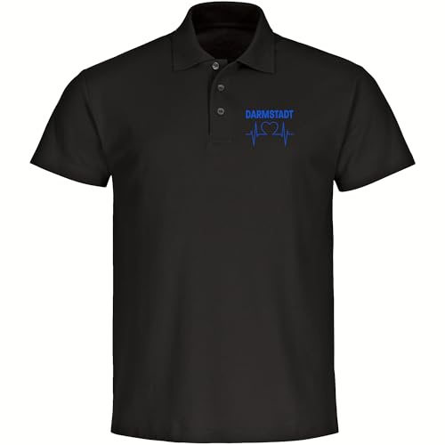 multifanshop Poloshirt - Darmstadt - Herzschlag
