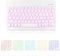 Ultra-Slim Bluetooth Keyboard with 7 Colours Backlight - Rechargeable Wireless Portable Keyboard Compatible with iPad/Samsung Tab/Lenovo Tab/iOS/Android/Windows (white)