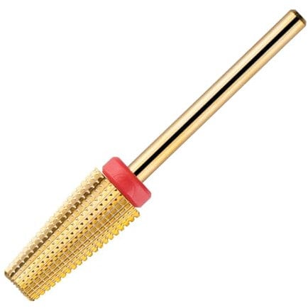 Aiyraa Carbide Nail Drill Bits 5 in 1, 3/32 Electric Nail Drill Bits for Acrylic & Gel Removal, Professional Efile Nail Drill Bits for Manicure Pedicure, Melodysusie Compatible (Gold)