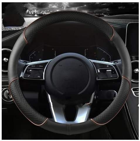 Auto Lenkradbezug Für Toyota Für Corolla Für Fortuner Für Sequoia Für Auris Für Avensis Für Yaris Für Ios Für Celica Auto Lenkrad Abdeckung Lenkradabdeckung(Coffee)