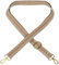 EAZY CASE - Verstellbarer Taschengurt, Ersatz Gurt für Handtaschen, Schulterriemen für Umhängetaschen, dünner Riemen für Taschen und Tragetaschen, DIY Taschenband, Wellen - Beige Braun Metall Gold