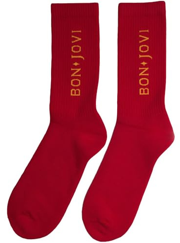 Rock Off officially licensed products Bon Jovi Original Band Logo Terry Socks One Size