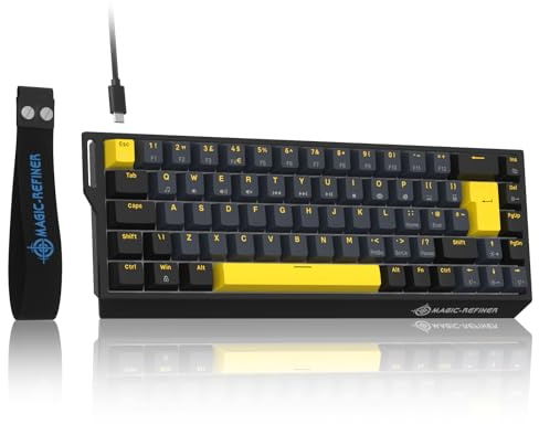 Magic-Refiner X68 HE 8000Hz Rapid Trigger Gaming Tastatur, Star Black | 0,04mm RT-Genauigkeit, QWERTY Wired RGB 60% Layout, Magnetic Switch, Einstellbare Betätigung, Webtreiber