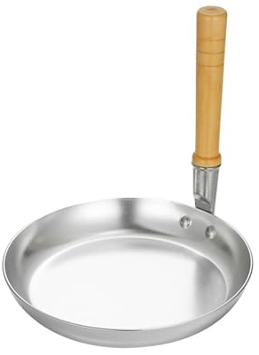 Guangcailun Stehende Bratpfanne mit Holzgriff, Japanisches Kochgeschirr, Zubehör zum Kochen von Schinken, A, 19 cm, Typ A