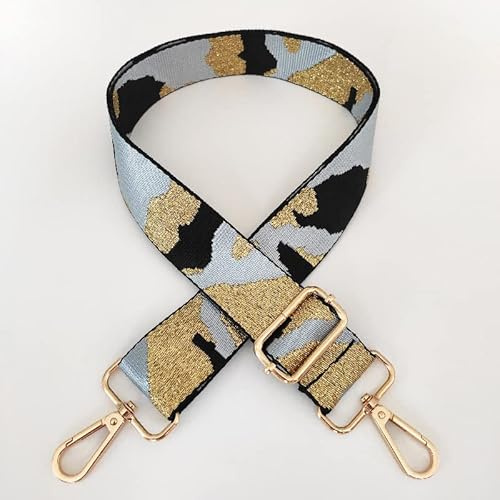 WANYI Taschengurt 3.8cm Breit Schultergurt für Taschen Taschengurte zum Wechseln Verstellbarer Taschenriemen Schulterriemen mit Gold Karabiner für Handtaschen Crossbody Bag