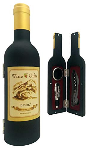 Lote de 20 Sets de 3 Piezas Botella de Vino en caja de regalo - Regalos originales Hombres bodas