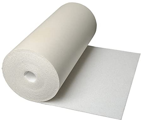 CLIMAPOR Isolant sous papier peint cartonné - polystyrène - 7,5 m x 0,5 m x ~4 mm - 2 rouleaux (~ 7,5 m2)