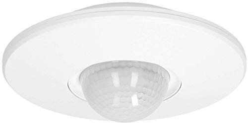 Orno CR-252 Rund Bewegungsmelder mit 3 Sensoren 360 Grad IP20 Zusammenarbeit mit LED-Beleuchtung Lichtstärke LUX Anpassung
