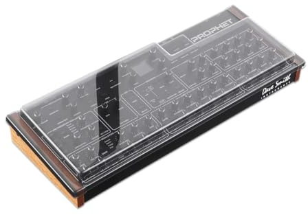 Decksaver Cover for Sequential Prophet Rev2 Desktop- Super-Durable Polycarbonate Protective lid in Smoked Clear Colour, Made in The UK - The Producers' Choice for Unbeatable Protection