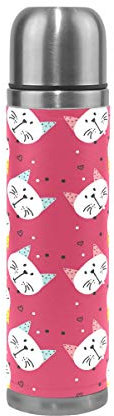 Stainless Steel Vacuum Flask, Upside Down Cats Travel Mug Perfect Gifts for Kids Family Friends