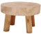 SUREH Petit support rond en bois pour plantes d'intérieur ou d'extérieur - Mini tabouret en bois - Décoration rustique