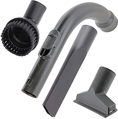 SPARES2GO Curved Wand Handle + Mini Tool Cleaning Kit Compatible with Miele Classic C1 C2 Cat & Dog Powerline C3 Vacuum Cleaner