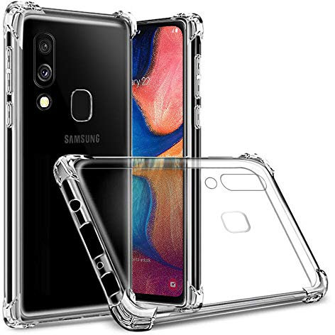 Totill Coque pour Samsung Galaxy A20e, Transparente Silicone TPU Bumper Housse Phone Case Cover, Anti-Jaunissement & Anti-Rayures, Dos Rigide Transparent - HD Clair Étui de Protection Antichoc
