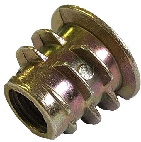 M4 M5 M6 M8 M10 THREADED HEX DRIVE INSERT FIXING TYPE D WOOD SCREW INSERTS NUTS (M6 x 10mm)