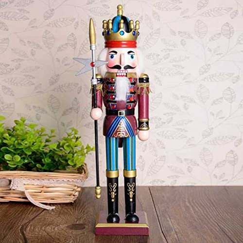 URMAGIC 30cm Tall Christmas Nutcracker - Drum/Trumpet Theme Soldier Figurine, Wooden Decorative Statue for Christmas Décor