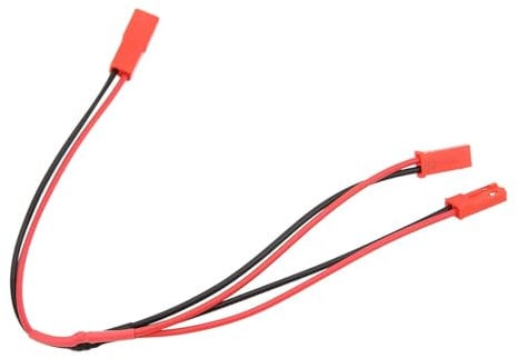 JST Stecker Splitter, Männlich Weiblich Kabel Y Stecker JST Splitter Kabel Kabelbaum JR Connector Servo Adapter für RC Crawler Truck Kühlung Lüfter ESC Akku Motor