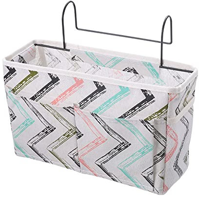 Croselyu Multifunctional Bedside Hanging Bag - Home Clutter Sorting Storage Basket for Bedside, College Dormitory (Green) (StyleA)
