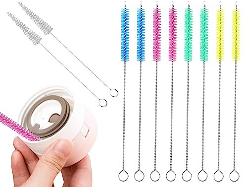 KAPSING 10 Stück Strohhalm Bürste 20 cm Lange Strohhalm Reinigungsbürste Flaschenbürsten Milchschlauchbürste Pfeifenreiniger bürste Strohhalm Reinigen Schlauchbürste(Fünf Farben)