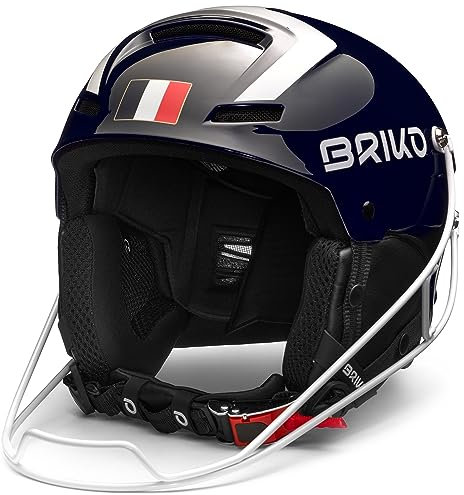 Briko Unisex – Erwachsene Helm Helmet, Shiny Tangaroa Blue-White, 54