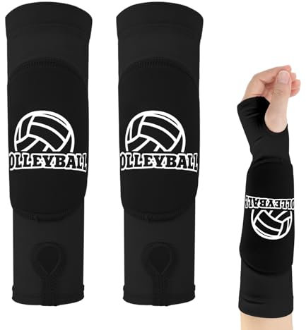 2 Stück Volleyball Armschoner für Damen, Verwendet Volleyballtraining Beachvolleyball Volleyball-Armschützer Sport Unterarm Ärmel Handgelenkstützemit Handgelenkbandage für Nacht Oder Tageskleidung