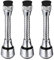 HDGSAFD Juego de 3 grifos de cocina de acero inoxidable, giratorios de 360°, a prueba de salpicaduras, aireadores extensibles
