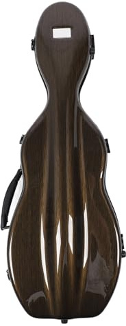 Luocute Lätt Kolfiberfodral, Violinlåda i Full Storlek med Hygrometer och Fack, Handtag, Sammetsfoder, Justerbara Axelremmar för Violinbärskydd, Violin